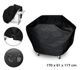 4217 Housse de protection pour barbecue tissu imperméable 170 x 61 x 117 cm