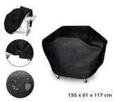 4216 Housse de protection pour barbecue tissu imperméable 155 x 61 x 117 cm