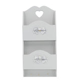 Porte-lettres murales en bois 2 places décoration arc 29Hx6Px18L cm
