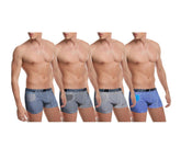 Lot de 4 - 8 - 12 boxers / caleçons en coton SEATTLE hommes -formes géométriques