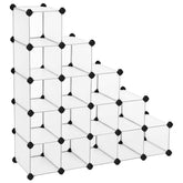 Étagère modulaire pour bibliothèque avec cubes 53 pièces modulaires