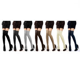 Pack de 6 paires de chaussette parisiennes hautes TU Overknee -Couleur fantaisie