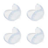 256527 Coins 4 unités adhésif double face en matière plastique transparente