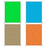 589236 Serviette de plage coupe-sable et coupe-vent 150x200cm avec pinces