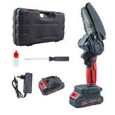 Mini tronçonneuse à batterie 21V sans fil 6 pouces étui de transport sans fil