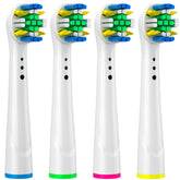 Tête rechange 4pcs brosse à dents électrique compatible nettoyage interdentaire