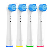 4 têtes de rechange compatibles brosse à dents électrique à poils souples
