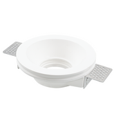 Douille encastrée en plâtre GS-5007 ronde blanche avec connexion GU10