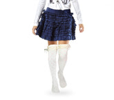 Paquet de 4 jambières motif Pois avec nœud en satin -filles et fillette 3-11 ans