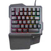 Clavier de jeu mécanique rétroéclairé avec 35 touches de jeu professionnel