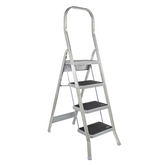 Échelle aluminium 4 marches SCAB 157cm art.761 Tabouret avec Crochet de Sécurité