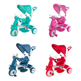 Tricycle pour enfants Deluxe LT917 Siège pivotant Lumières sons Pare-soleil