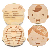 Boîtier en bois 4221 porte dents de lait pour garçon et fille