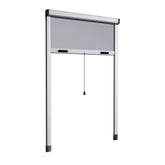 Moustiquaire enroulable 120x170 cm Kit pour Fenêtre et Cadre en Aluminium
