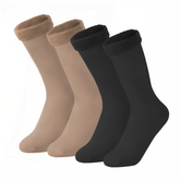 2 Paires de Chaussettes Thermiques Hivernales Chevillères Unisexes Taille Unique