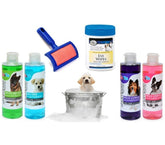 Kit de nettoyage complet pour chien – Shampooing + Lingettes + Brosse démêlante