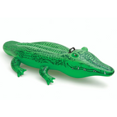 Crocodile gonflable 150cm pour enfants à chevaucher avec poignée pour piscine