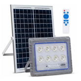 Projecteur Solaire LED 400W Panneau Solaire Crépusculaire 6500K IP66 Télécommand