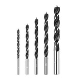 Set de 5 forets hélicoïdaux universels pour perceuse en bois de 4 5 6 8 et 10 mm