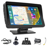 Écran CarPlay 7'' pour voiture avec GPS FM Bluetooth sans fil Android iOS