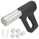 Machine à Pâtes Électrique Portable Sans Fil en Inox avec 5 Moules