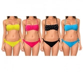 16308 Maillot bikini bandeau mod. Flawless avec des perles by MWS AHEAD
