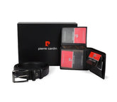 8866 - Coffret cadeau Pierre Cardin comprend ceinture en cuir et porte-monnaie