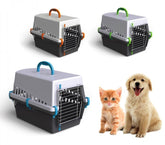 10571 caisse de transport avec grille en metal pour chiens et chats 50 cm