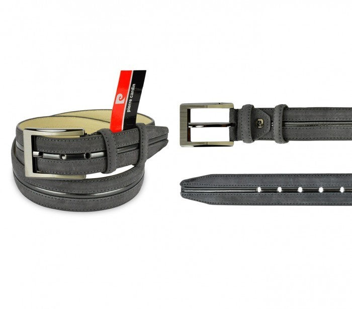 R003 Ceinture reglable pour homme PIERRE CARDIN en cuir 