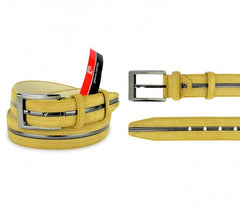 R003 Ceinture reglable pour homme PIERRE CARDIN en cuir 