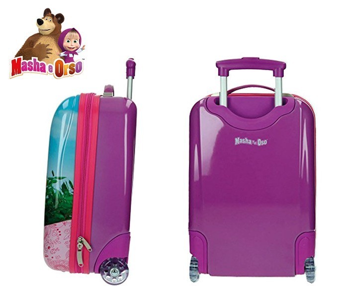 4731151 Valise chariot, bagage cabine ABS MASHA ET L'OURS 48X30X18 cm