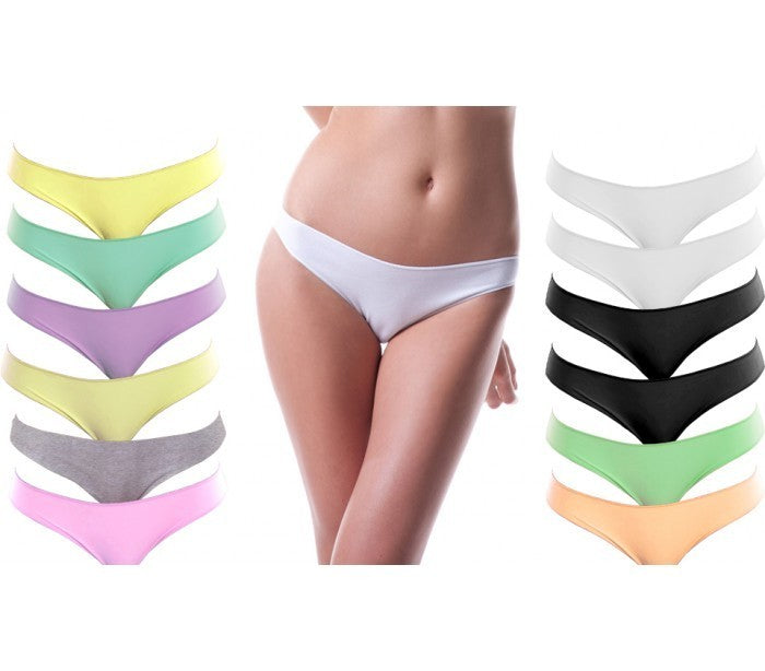 Paquet de 12 sous-vêtements modèle brésilien de toutes les couleurs