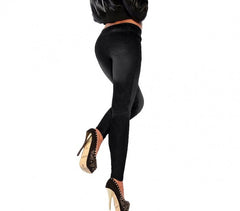 S059 Set de 2 leggings mode effet denim flexibles et confortables 2 couleurs 