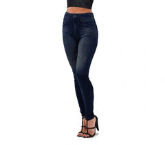 S059 Set de 2 leggings mode effet denim flexibles et confortables 2 couleurs 