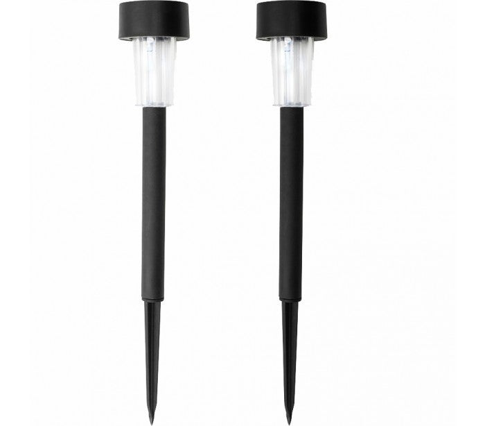 Set de 2 lampes jardin LED - énergie solaire 