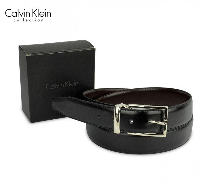 CK014 Ceinture pour homme en vrai cuir Calvin Klein taille 100/125