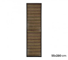 159231 Tapis en bambou naturel multicolore 55 X 280 cm (Bleu)