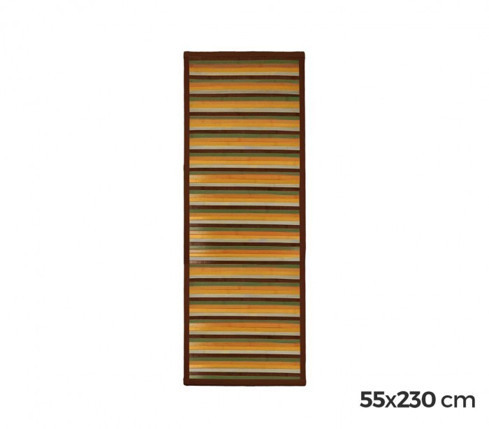 159224 Tapis en bambou naturel multicolore 55 X 230 cm 