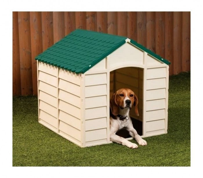 315917 Niche pour chien en forme de maison en résine 72 X 71,5 X 68 cm