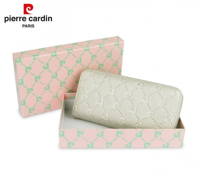 8822A Portefeuille pour femmes PIERRE CARDIN (Blanc Perle)