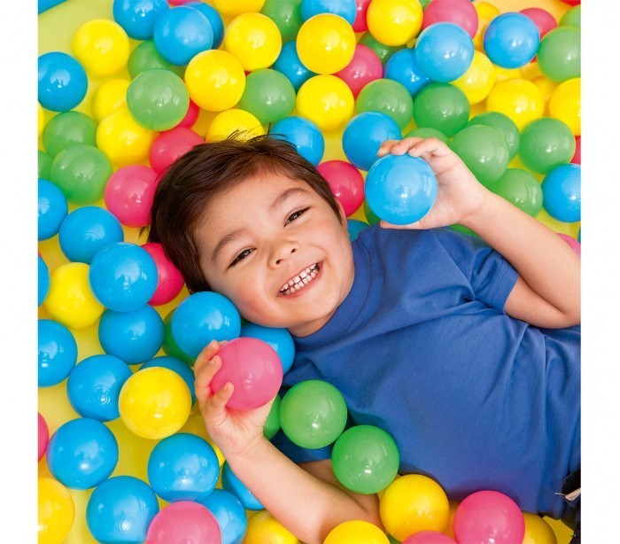 52027 Kit de 100 boules colorées en plastique pour gonflable Bestway