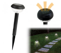 52783 Set de 4 lampes LED 25 cm à énergie solaire blanche froide 