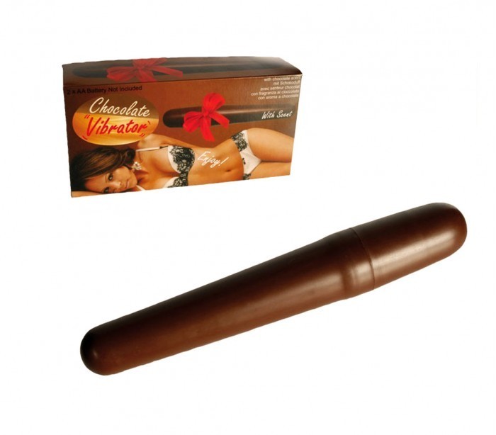 612213 vibromasseur en plastique au goût de chocolat