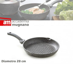Poêle ronde antiadhésive en pierre 28cm Accademia Mugnano Ligne Cuore di pietra