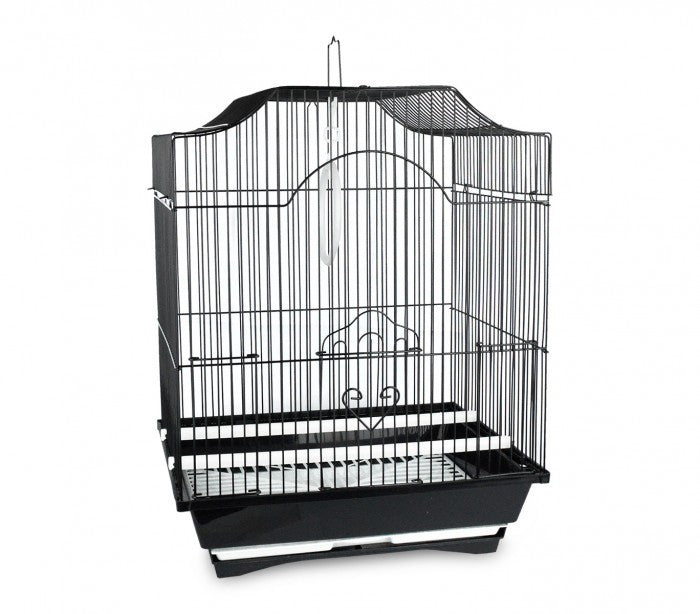 189146 Cage à oiseaux de petite taille 49,5x34.x27,5 cm mangeoires incluses
