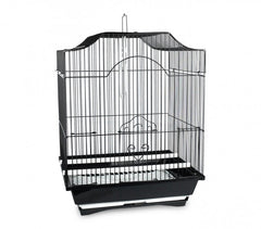 189146 Cage à oiseaux de petite taille 49,5x34.x27,5 cm mangeoires incluses