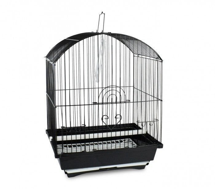 189078 Cage à oiseaux de petite taille 43.5x28.5x22 cm mangeoires incluses 
