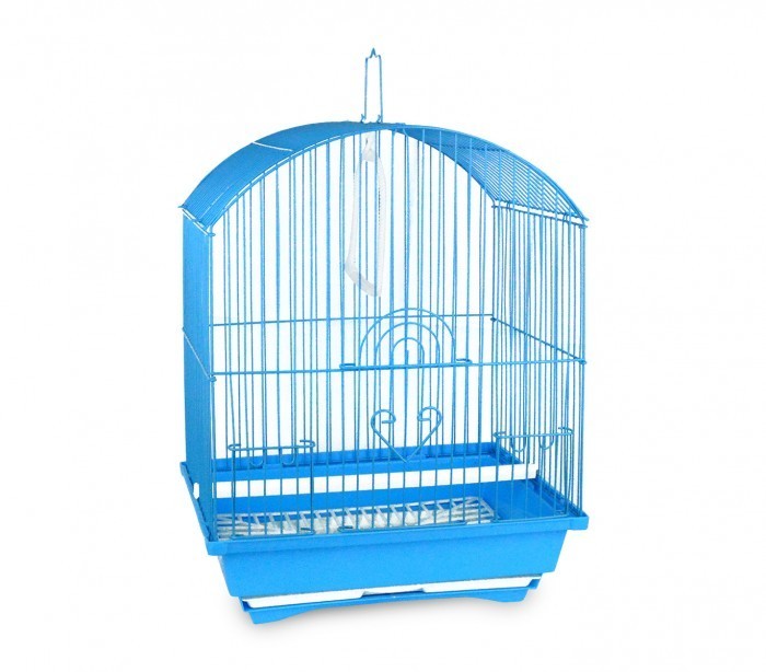 189078 Cage à oiseaux de petite taille 43.5x28.5x22 cm mangeoires incluses 