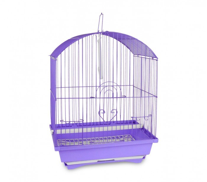 189078 Cage à oiseaux de petite taille 43.5x28.5x22 cm mangeoires incluses 