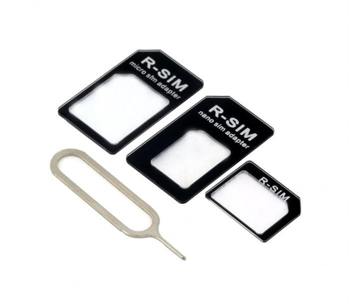 19711 kit adaptateur sim 4 pièces convenant à tous les téléphones et les tablett